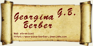 Georgina Berber vizit kartica